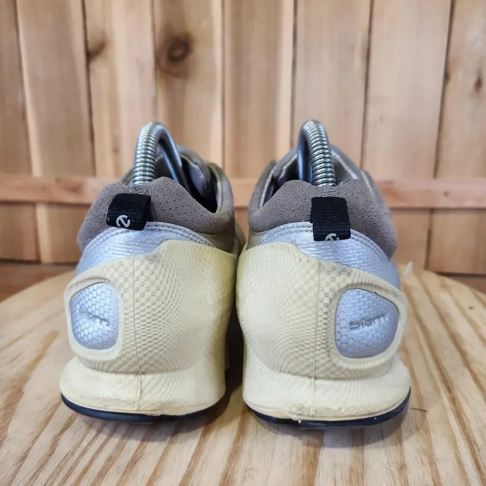 ECCO Biom C Natural Motion Shoes Mens 7.5 41 EU Beige Leather Walking Sneakers